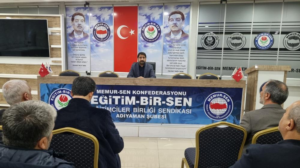 Memur Sen İl Temsilcisi ve Eğitim Bir Sen Adıyaman Şube Başkanı “Mehmet Demir, Deprem Bölgesindeki Kamu Çalışanlarının Talep ve Önerilerini Dile Getirdi”