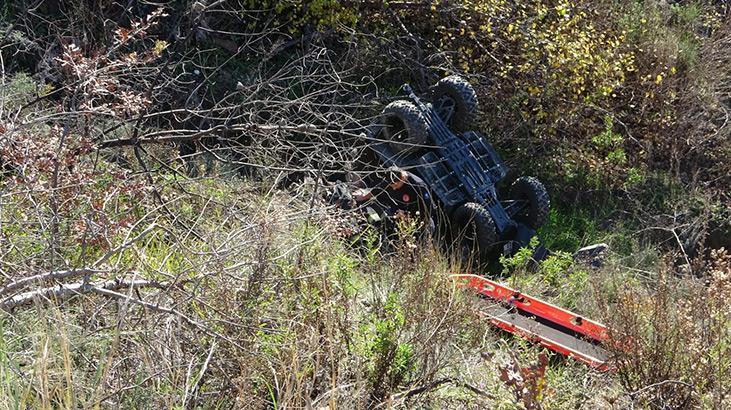 Antalya'da ATV 15 Metreden Uçtu: 1 Ölü, 1 Yaralı