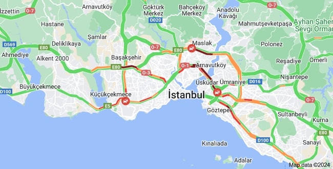 İSTANBUL'DA AKŞAM TRAFİĞİ YOĞUNLUĞU YAŞANDI