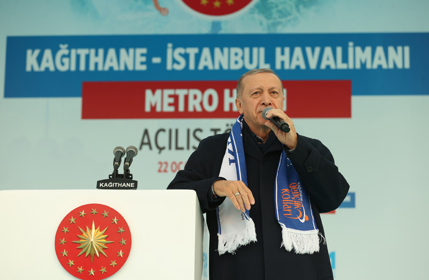 CUMHURBAŞKANI RECEP TAYYİP ERDOĞAN, KAĞITHANE-GAYRETTEPE METROSU AÇILIŞINI YAPTI