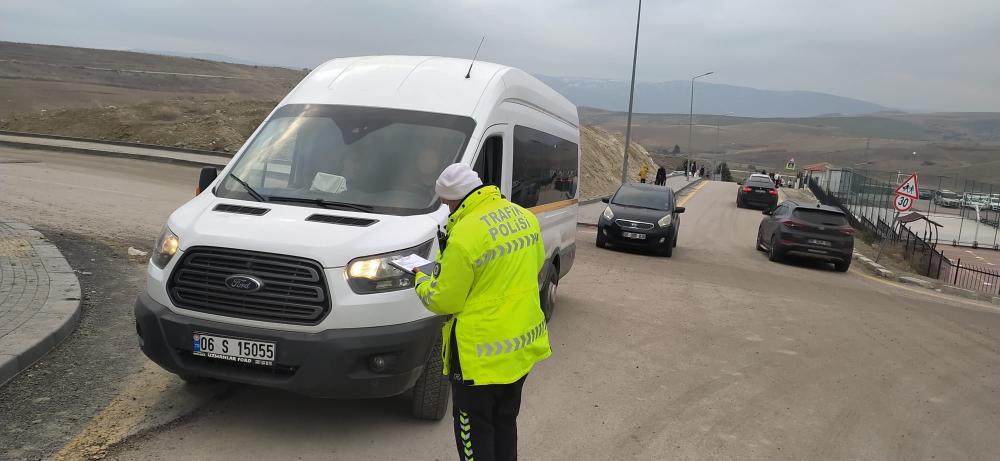 Başkentin Beypazarı İlçesinde Öğrenci Servisleri denetim altında