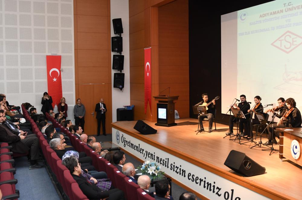 Adıyaman Üniversitesi TSE Kalite Yönetim Sistemi Belgesi Aldı