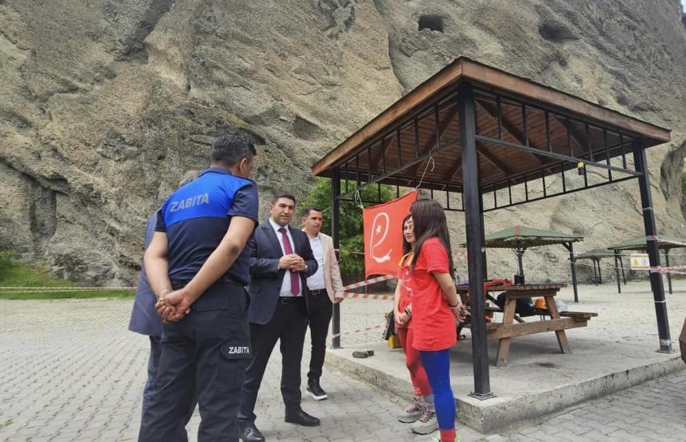 Güdül Belediye Başkanı Mehmet Doğanay, İn-Önü Mağaralar bölgesini ziyaret etti.