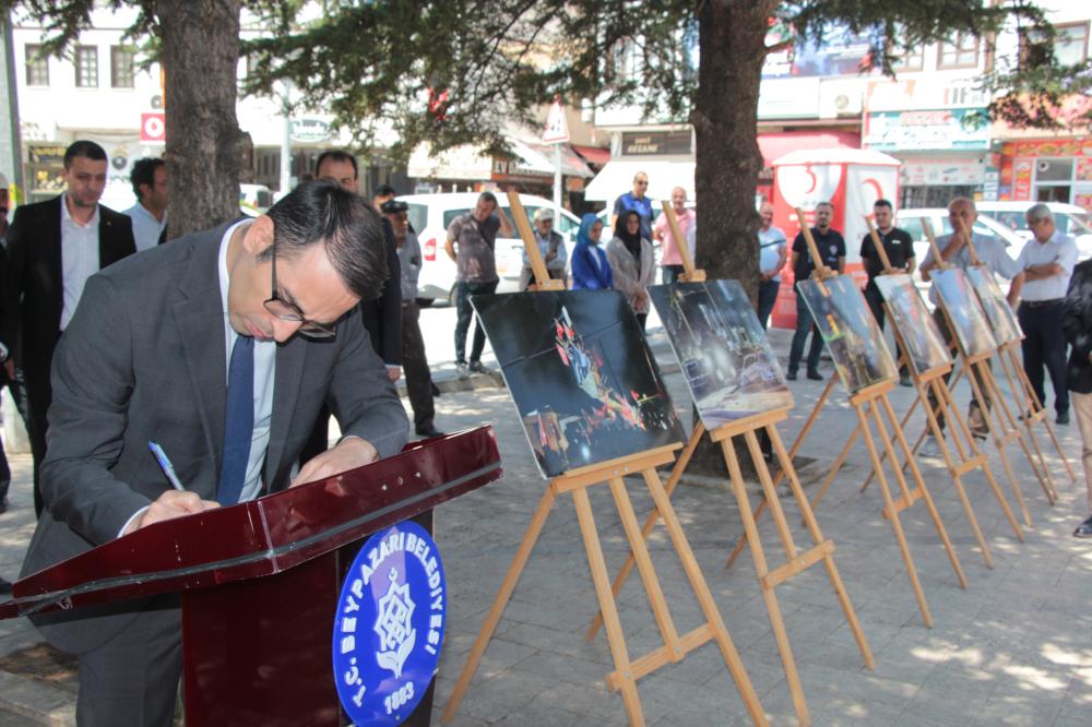 15 Temmuz Demokrasi ve Milli Birlik Günü dolayısıyla Beypazarı İlçesinde tören düzenlendi