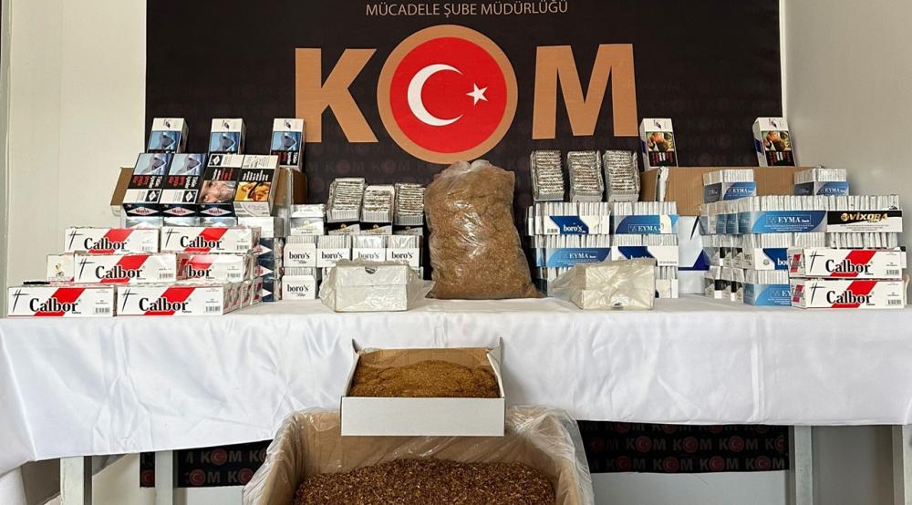 Bingöl'de 27,5 Kilo Kaçak Tütün ve Binlerce Makaron Ele Geçirildi