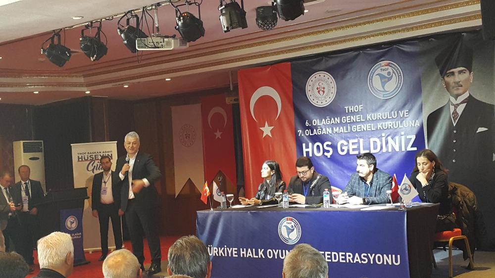 TÜRKİYE HALK OYUNLARI FEDERASYONU'NDA BAŞKANLIK SEÇİMLERİ SONUÇLANDI: HÜSEYİN GÜLER BAŞKAN OLDU