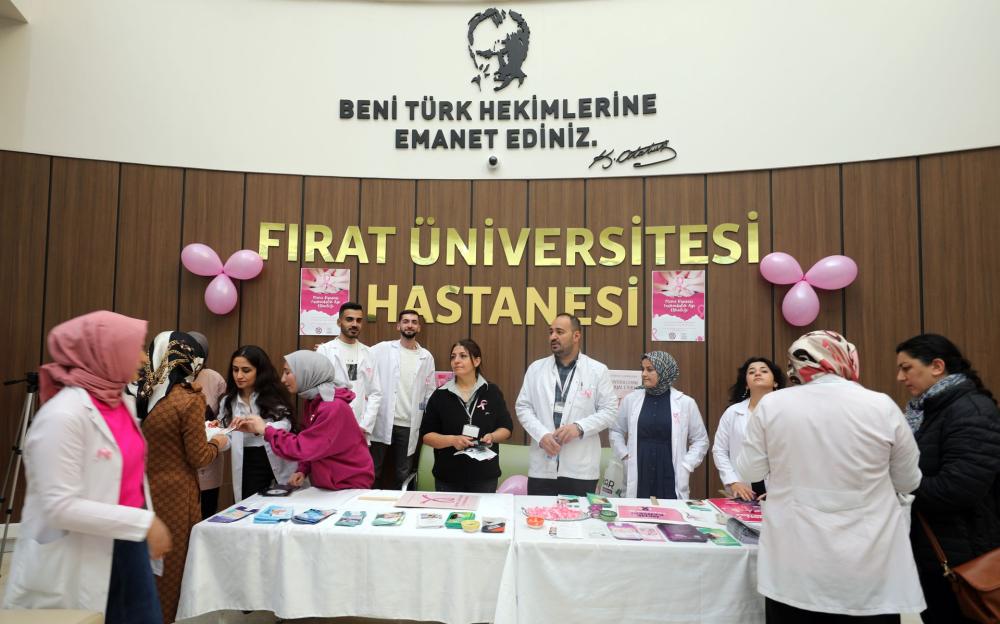 Fırat Üniversitesi Hastanesi’nde Meme Kanserine Karşı Bilinçlendirme Standı