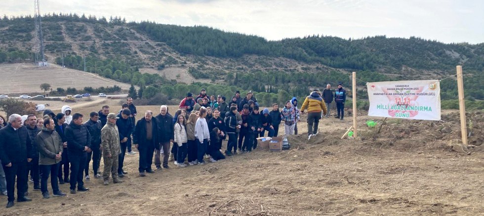 Çanakkale Gelibolu’da Fidanlar Milli Ağaçlandırma Günü'nde Toprakla Buluştu