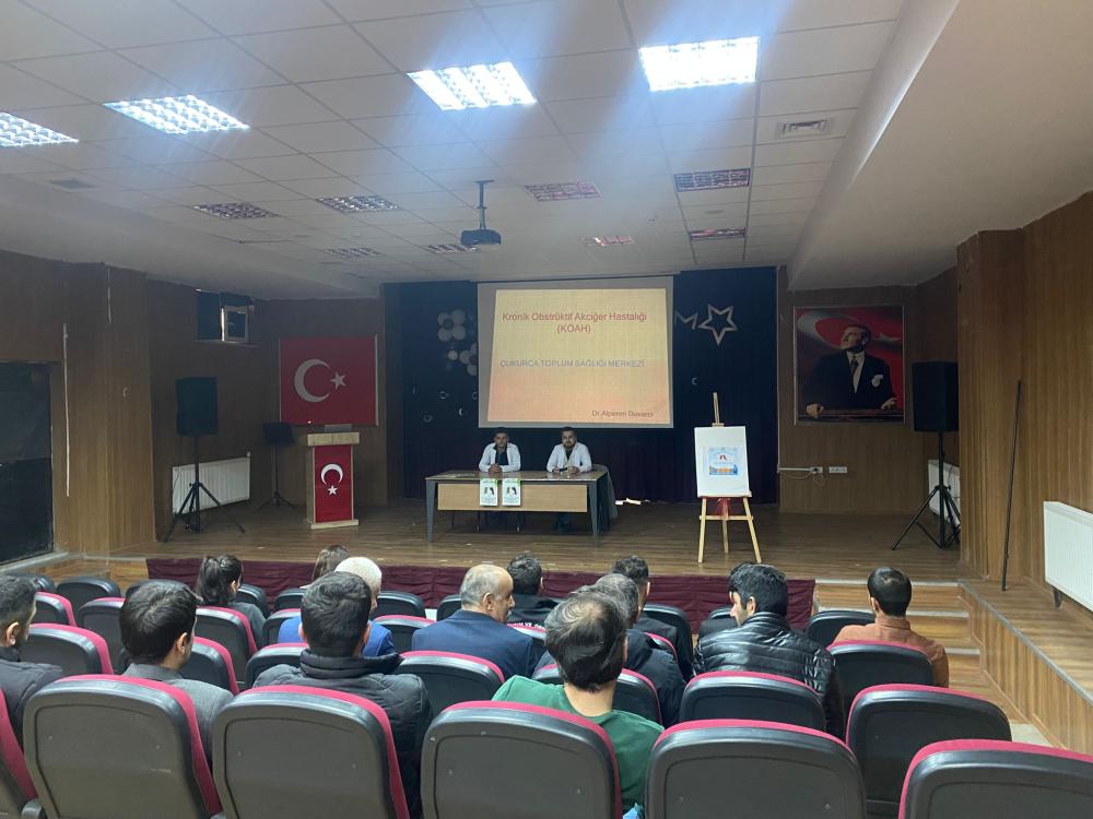 ÇUKURCA’DA AKCİĞER KANSERİ FARKINDALIK SEMİNERİ DÜZENLENDİ