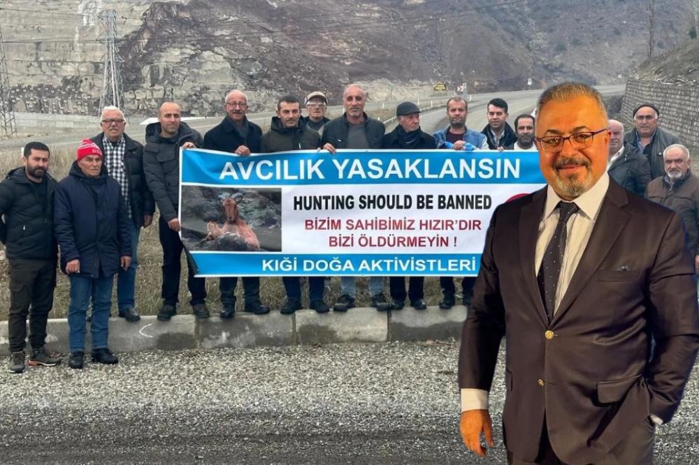 KİĞI'DE DOĞA AKTİVİSTLERİNDEN AVCILIĞA TEPKİ: 