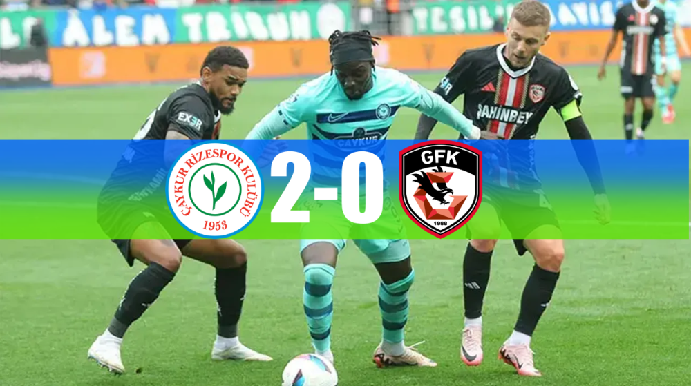 Rize’de Gülümseten Gece: Çaykur Rizespor, Gaziantep FK’yı 2-0’la Geçti