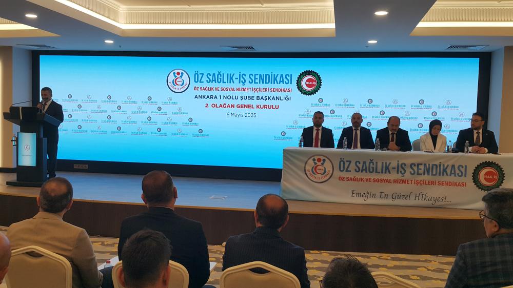 ÖZ SAĞLIK-İŞ SENDİKASI ANKARA 1 NOLU ŞUBE  BAŞKANLIĞİ GENEL KURUL TOPLANTISINI YAPTI