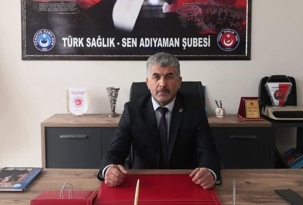 TÜRK SAĞLIK-SEN ADIYAMAN ŞUBE BAŞKANI TOKUR'DAN 19 MAYIS MESAJI: 
