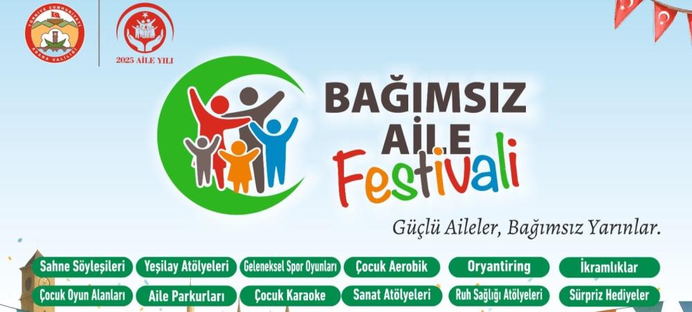 ADANA BAĞIMSIZ AİLE FESTİVALİ PAZAR GÜNÜ MERKEZ PARK\'TA DÜZENLENECEK