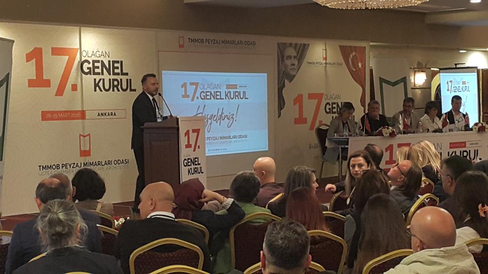 TMMOB PEYZAJ MİMARLAR ODASI\'NDA BAYRAK DEĞİŞİMİ; YENİ BAŞKAN ÖZAY YERLİKAYA