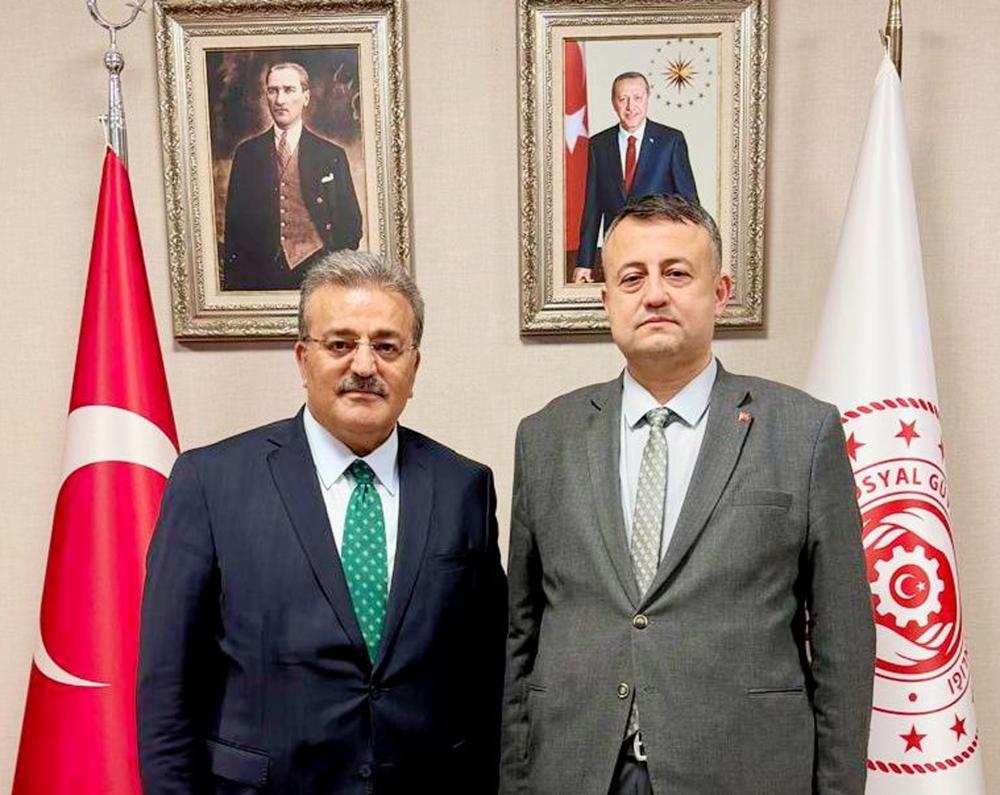 AK Parti İlçe Başkanından Çalışma ve Sosyal Güvenlik Bakan yardımcısına ziyaret