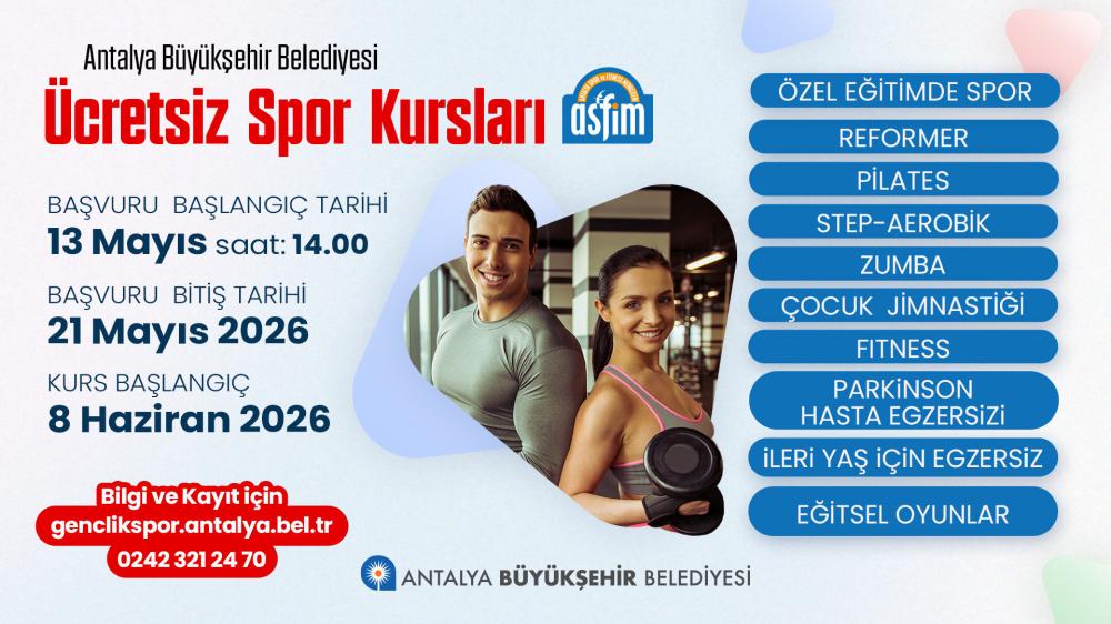 ASFİM’de yaz sezonu kayıtları başladı
