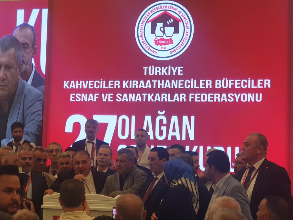 TÜRKİYE KAHVECİLER KIRAATHANECİLER BÜFECİLER ESNAF VE SANATKARLAR FEDERASYONU BAŞKANI MURAT AĞAOĞLU OLDU
