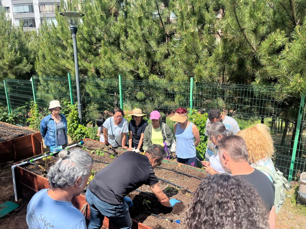 ATA KENT BOSTANI’NDA ATALIK FİDELER TOPRAKLA BULUŞTU