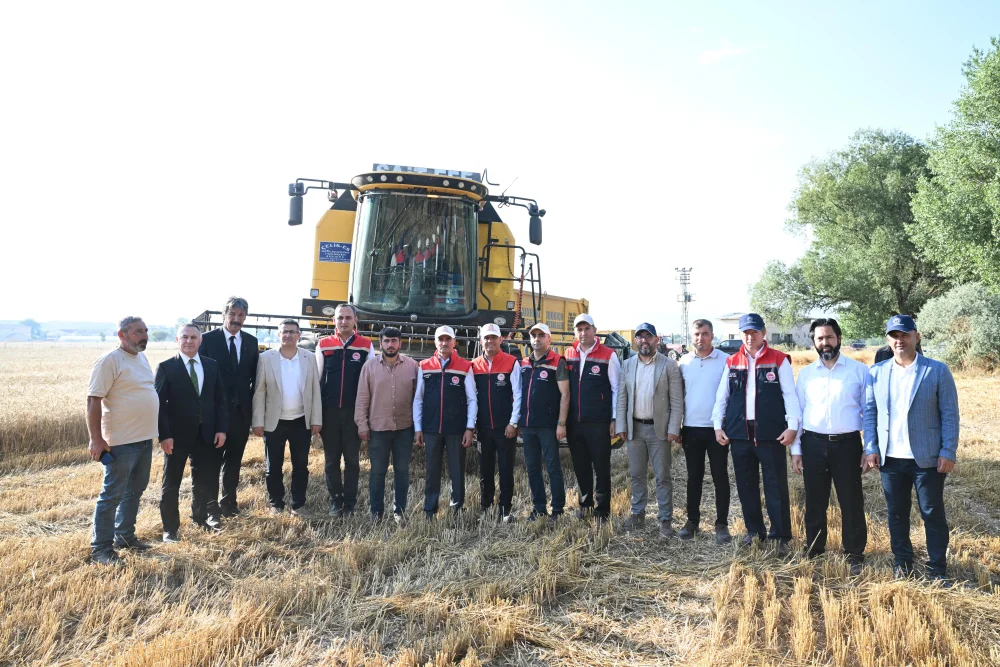 Tarım Lisesinde Buğday Hasadı