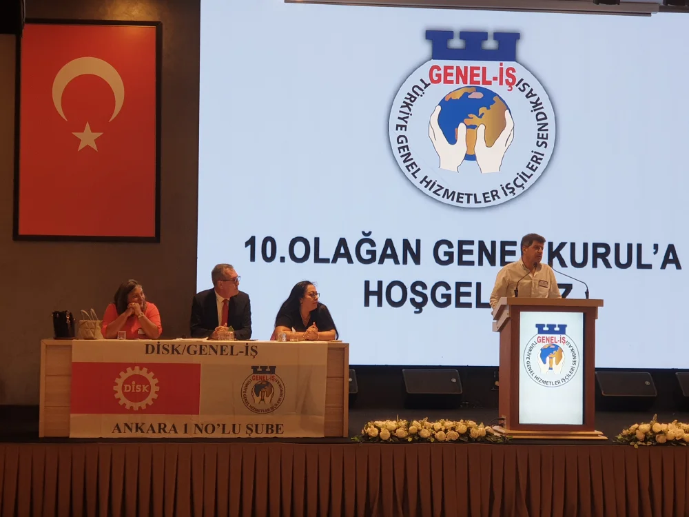 GENEL İŞ SENDİKASI ANKARA 1 NOLU ŞUBE GENEL KURULUNU YAPTI