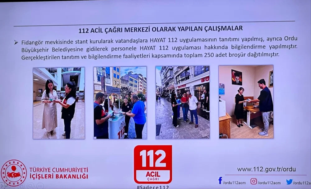 112 ACİL ÇAĞRI HİZMETLERİ İL KOORDİNASYON TOPLANTISI YAPILDI