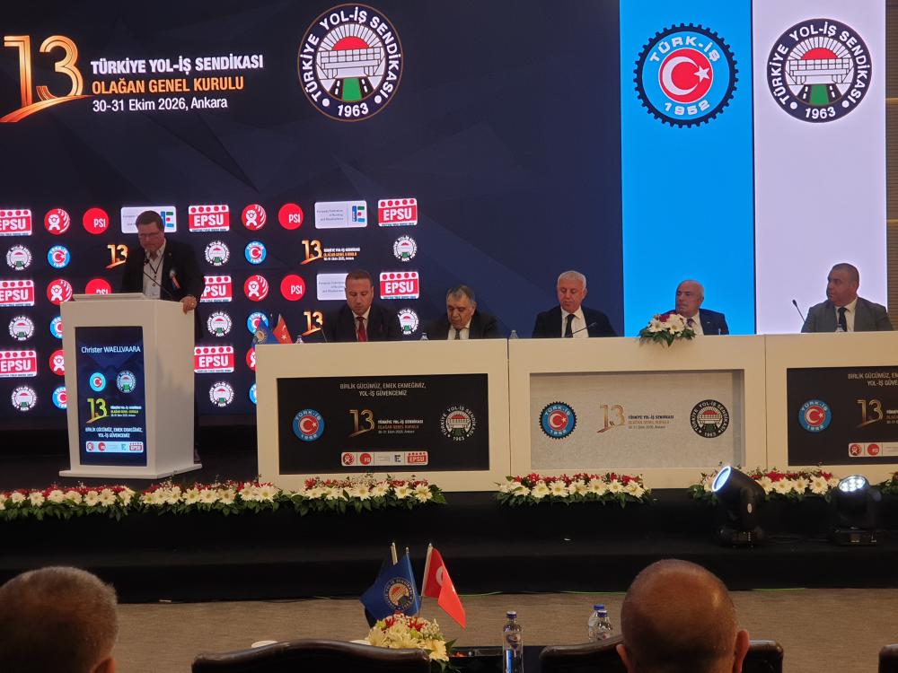 TÜRKİYE YOL-İŞ SENDİKASI GENEL KURULU ANKARA'DA BAŞLADI